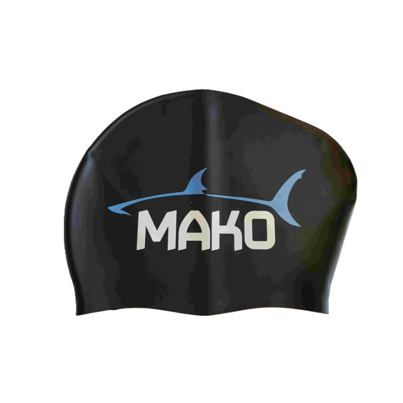 MAKO Long Hair Silicone Swim Cap